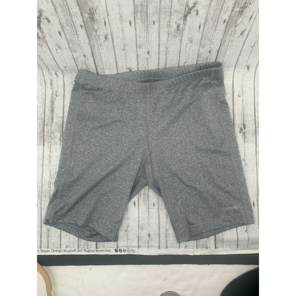 Reebok Womens Shorts Playdry Workout Activewear Gray Size Small S